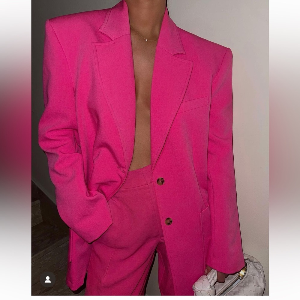 Fuschia blazer set